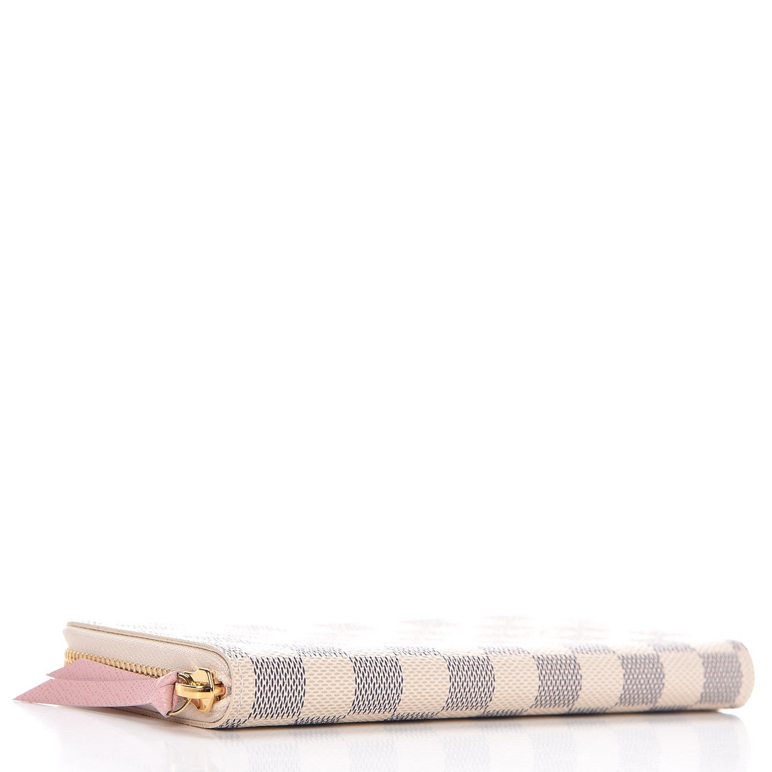 Louis Vuitton Damier Azur Clemence Wallet Rose Ballerine 4 of 8