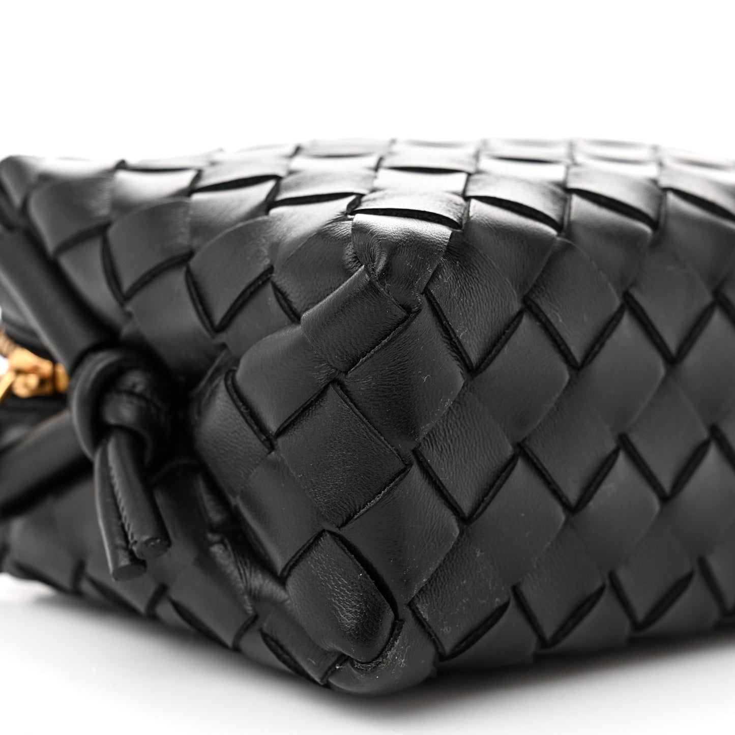 Nappa Intrecciato Mini Loop Camera Bag Black