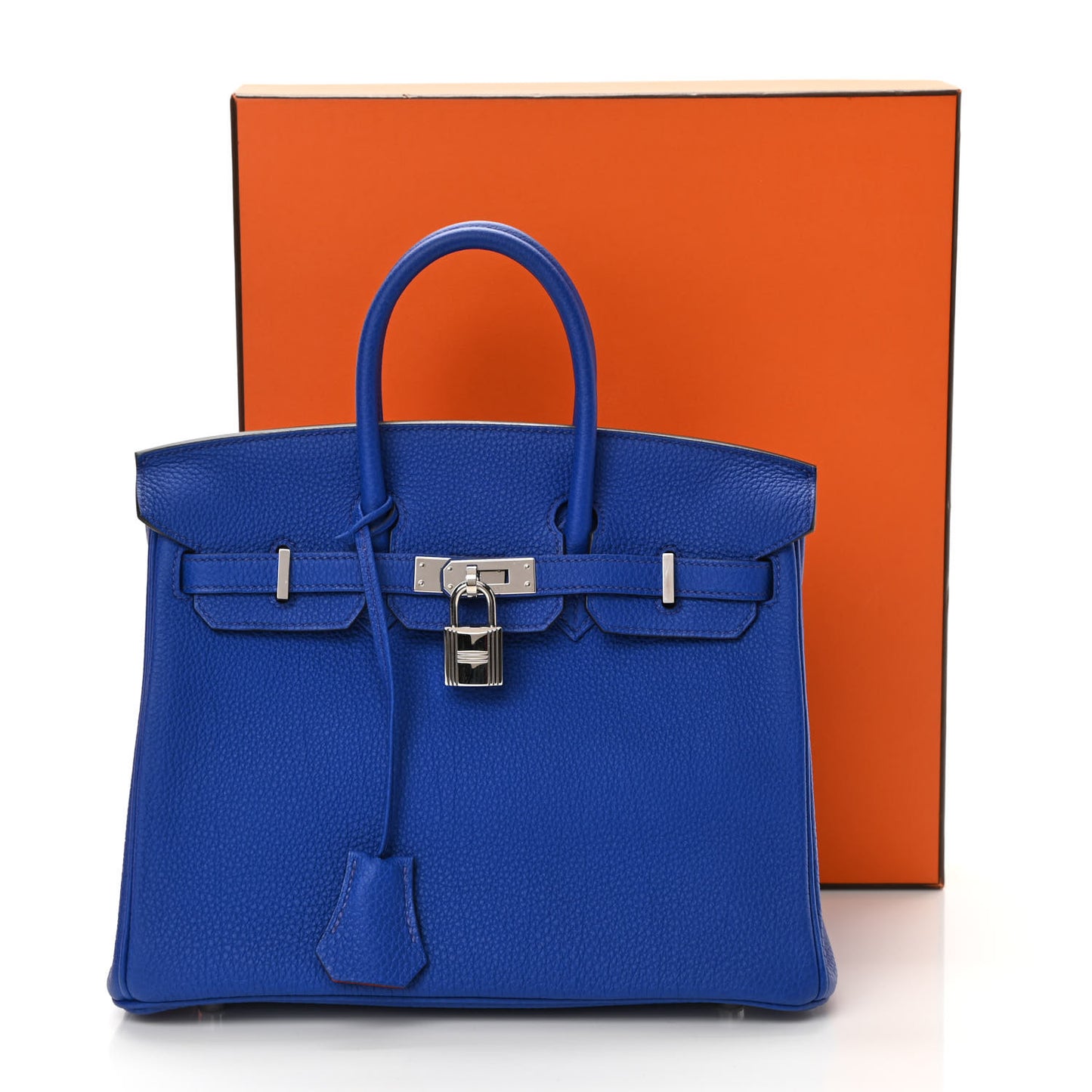 Togo Verso Birkin 25 Bleu Royal Capucine