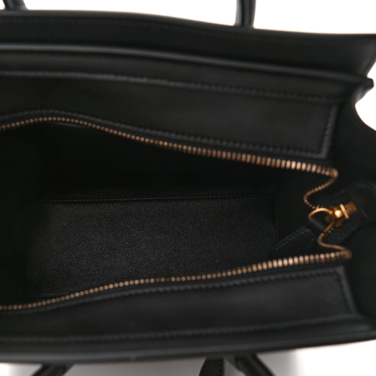 Celine Smooth Calfskin Nano Luggage Black 4 of 11