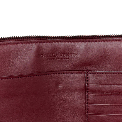 Bottega Veneta Nappa Intrecciato Polka Dot Small Document Case Burgundy 6 of 8