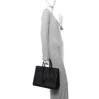 Saint Laurent Calfskin Small Sac De Jour Black 2 of 11