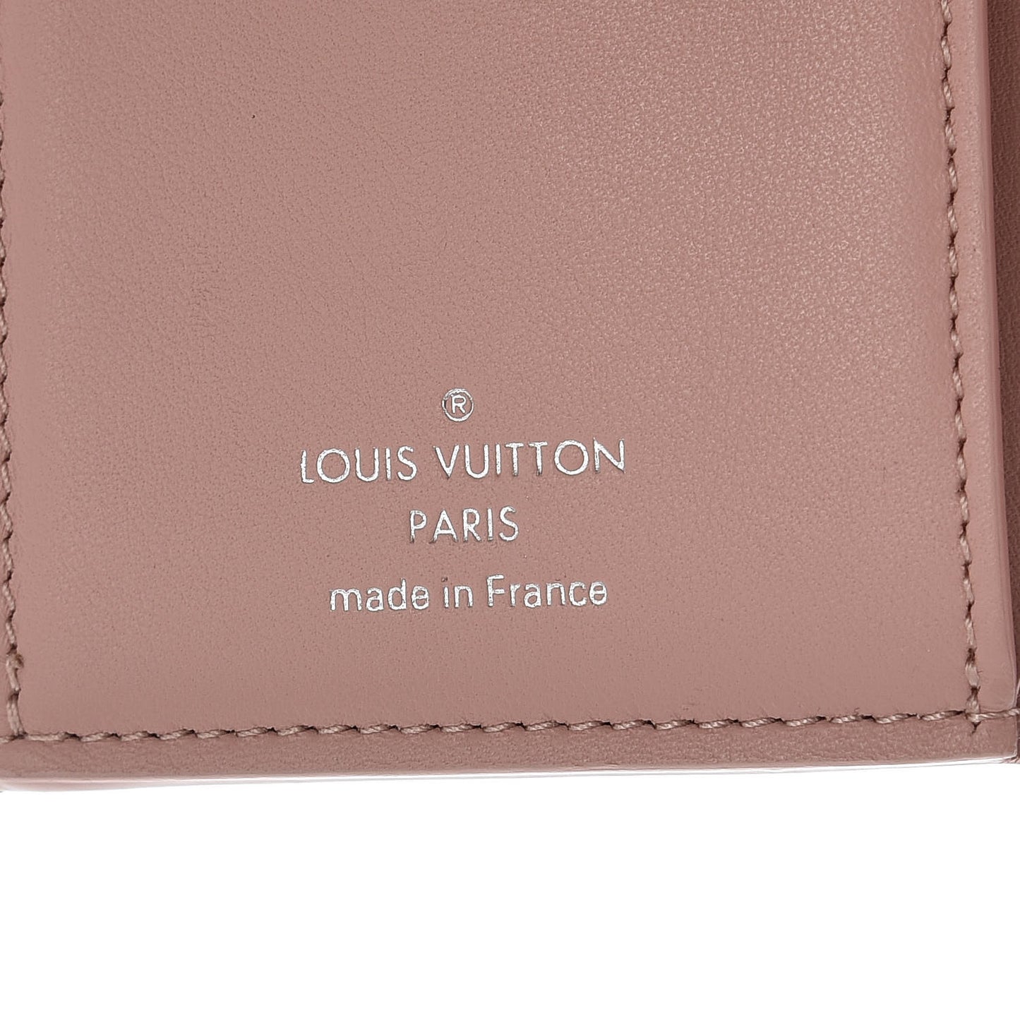Taurillon Perforated Capucines Compact Wallet Magnolia