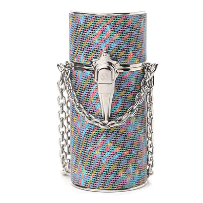 Louis Vuitton Monogram LV Pop Chain Lipstick Case Blue 1 of 7