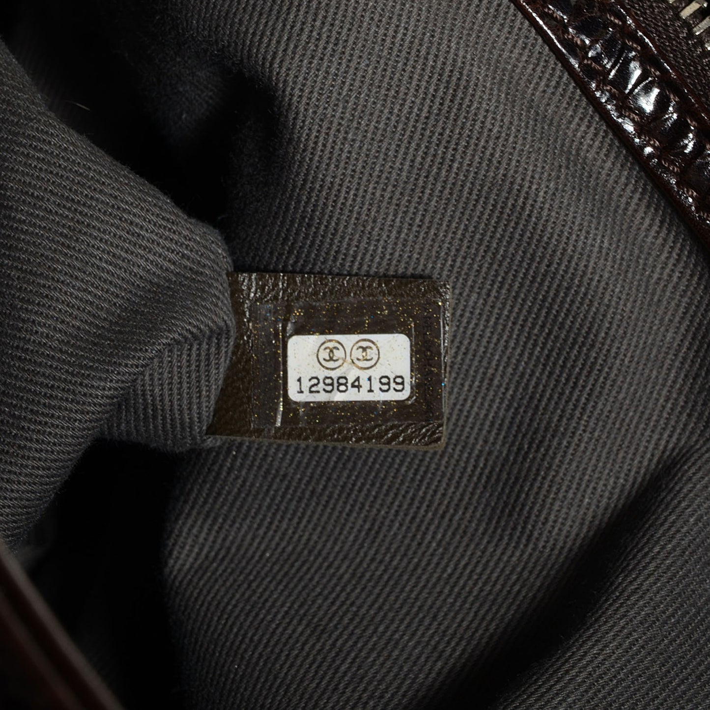 Glazed Calfskin Small New Portobello Dark Brown