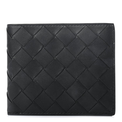 Bottega Veneta Nappa Maxi Intrecciato Bi-Fold Wallet Black 1 of 6