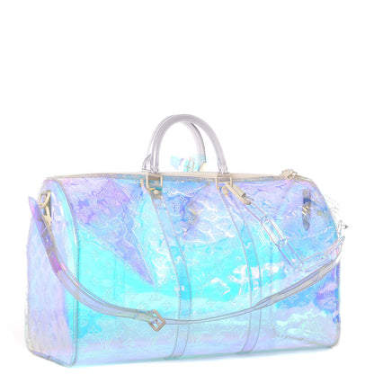 Louis Vuitton PVC Monogram Keepall Bandouliere 50 Iridescent Prism 3 of 7