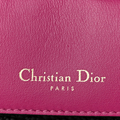 Christian Dior Bullcalf Small Be Dior Flap Black Fraise 6 of 9