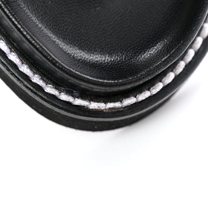 Louis Vuitton Calfskin Embossed Monogram Sunset Flat Comfort Mule 36 Black 12 of 13