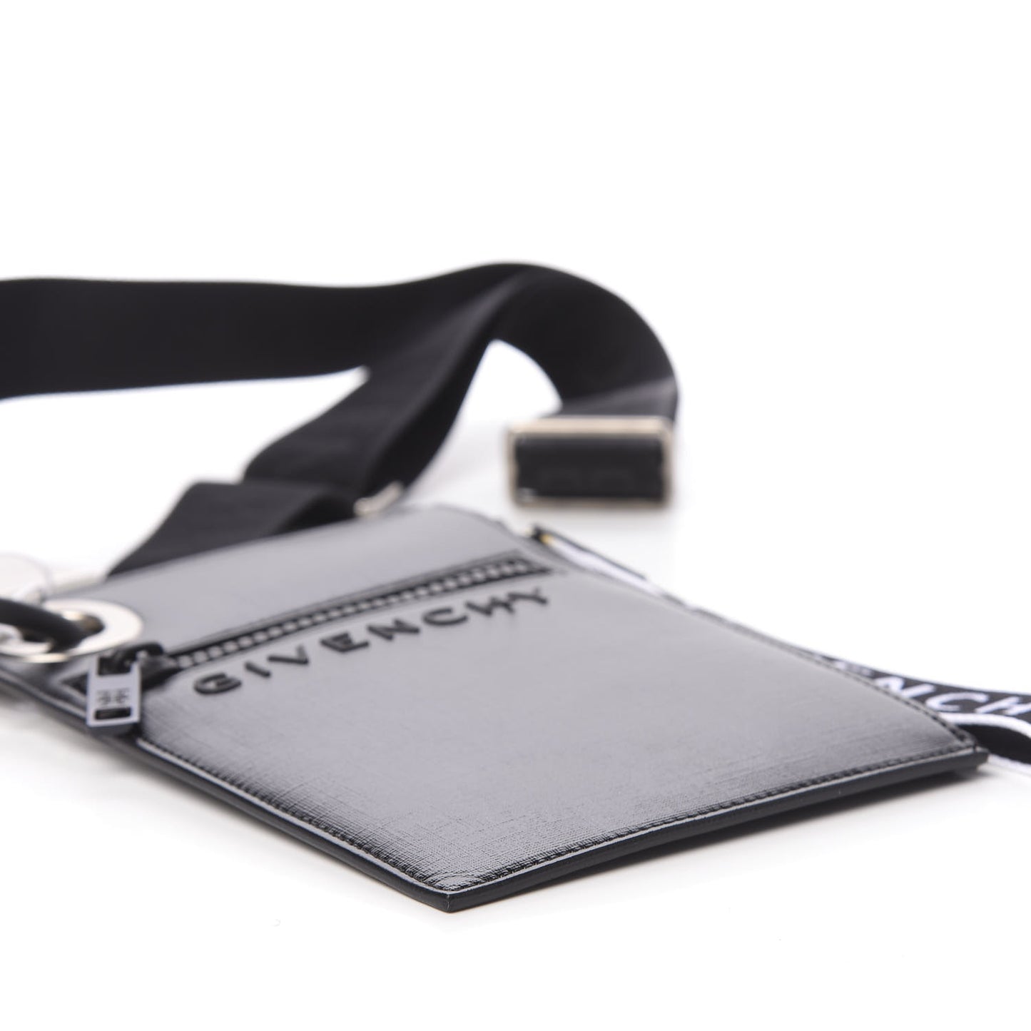 Calfskin Fin Crossbody Bag Black