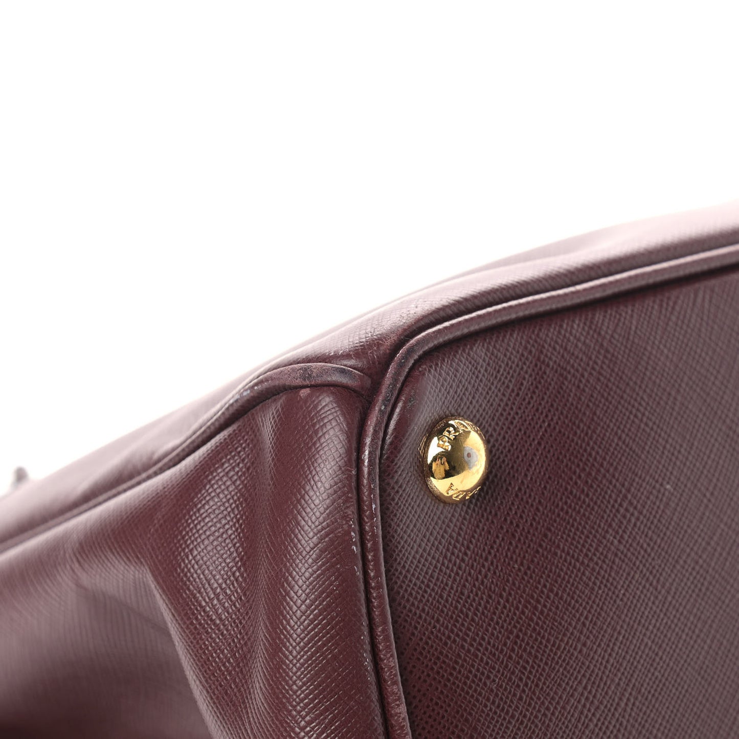 Saffiano Medium Galleria Double Zip Tote Granato