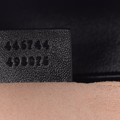 Gucci Monogram Matelasse Diagonal Mini GG Marmont Shoulder Bag Beige Black 9 of 9