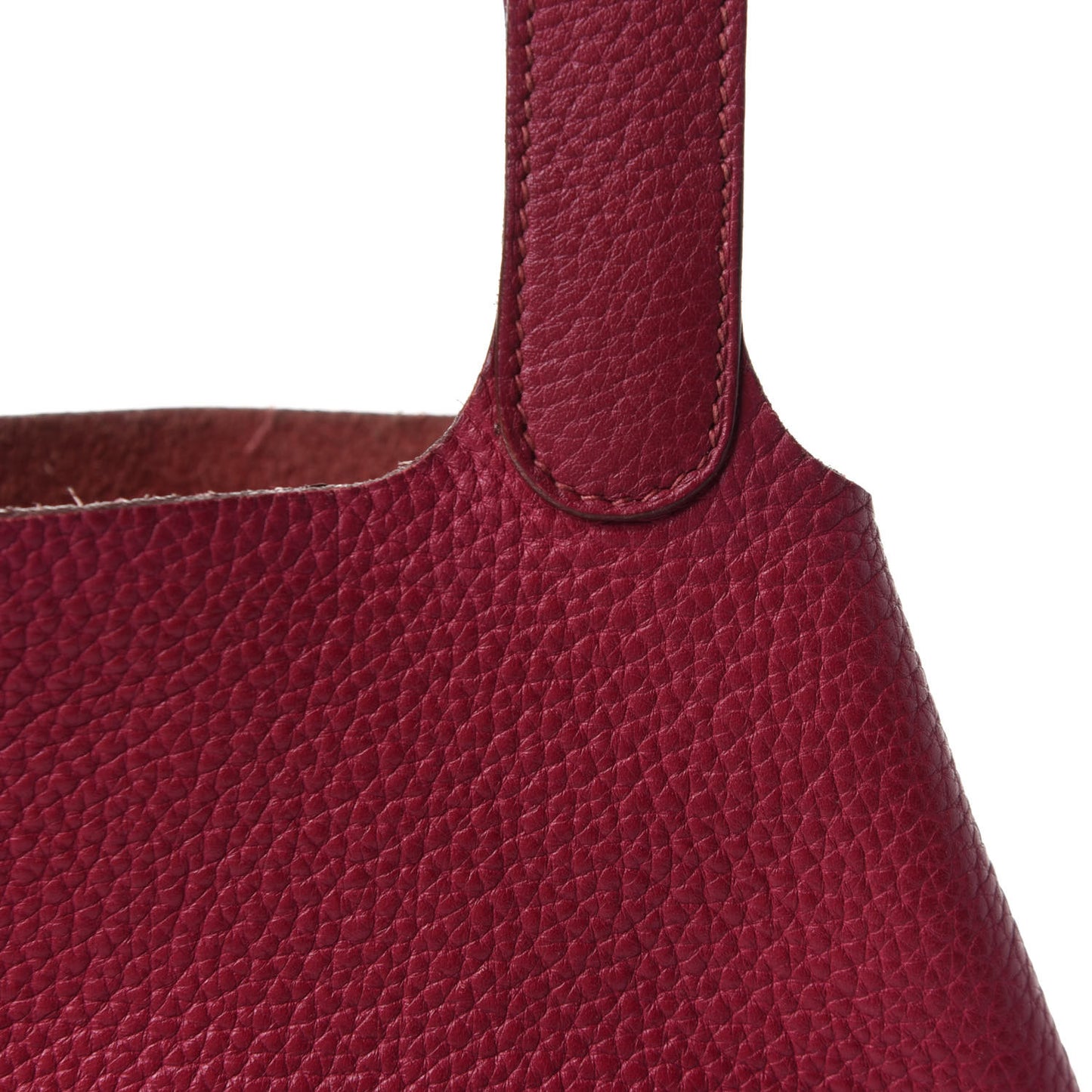 Taurillon Clemence Picotin Lock 22 MM Rubis