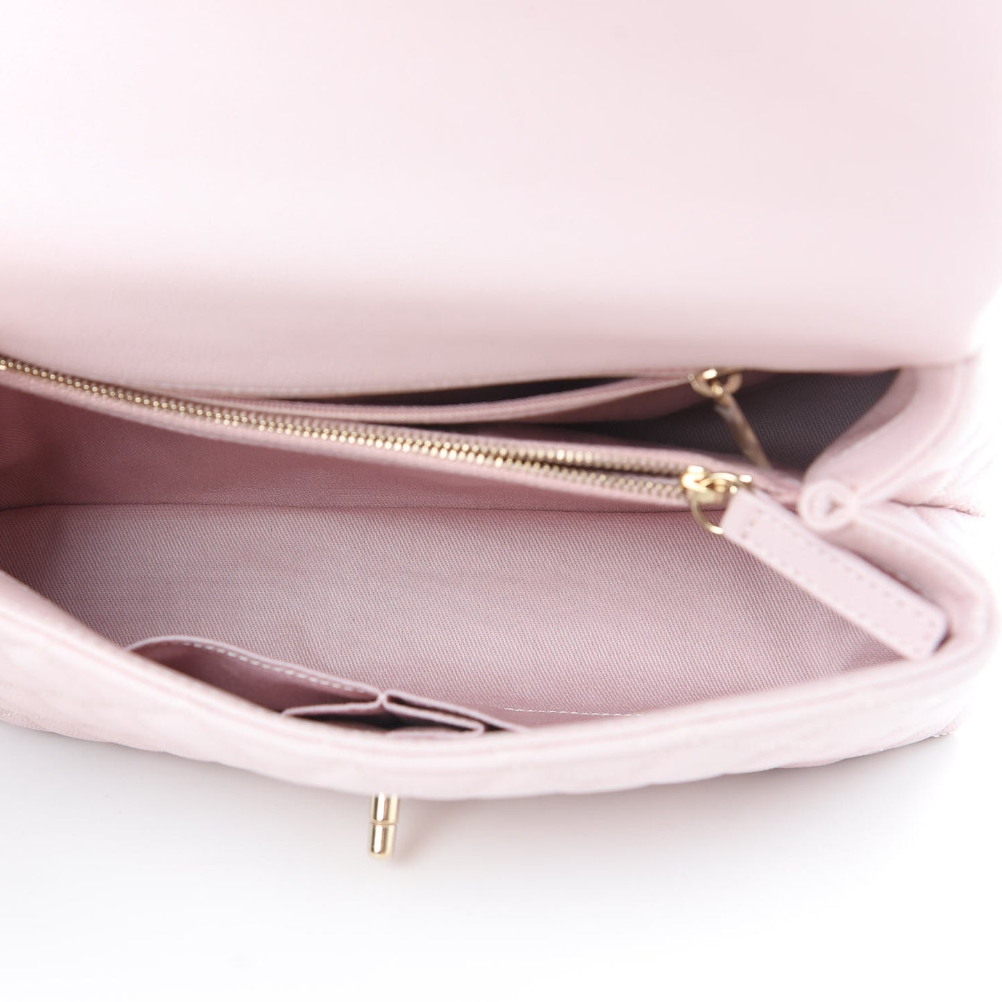 Caviar Quilted Small Coco Handle Flap Lilas Lilac