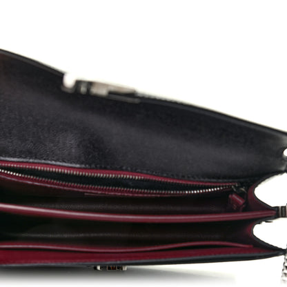 Saint Laurent Grain De Poudre Monogram Cassandra Clasp Bag Black Rouge Legion 5 of 10