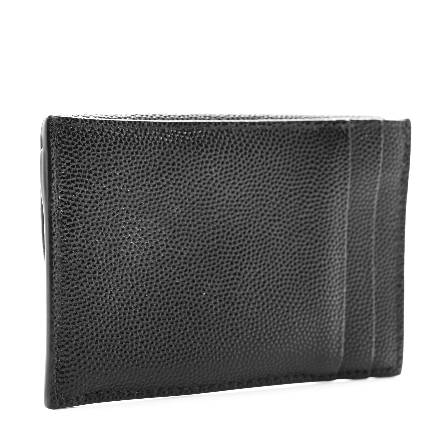 Saint Laurent Grain de Poudre Uptown Card Holder Black 3 of 8