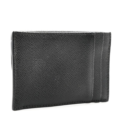 Saint Laurent Grain de Poudre Uptown Card Holder Black 3 of 8