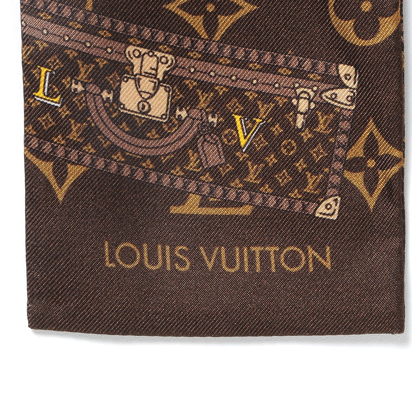 Silk Monogram Trunks Bandeau