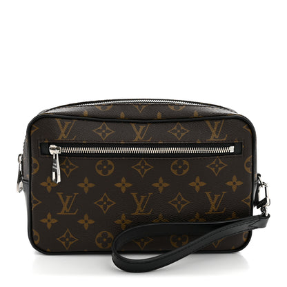 Louis Vuitton Monogram Macassar Kasai Clutch Black 1 of 7