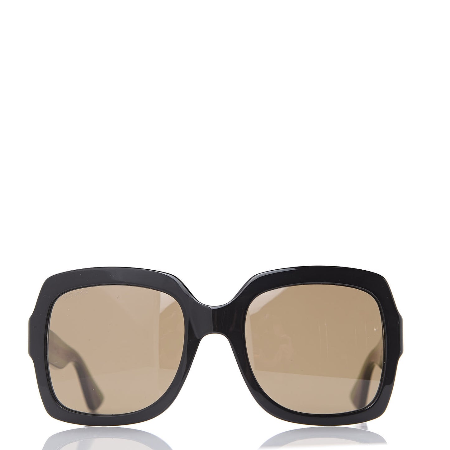 Oversize Square Web GG 0036S Sunglasses Black Green