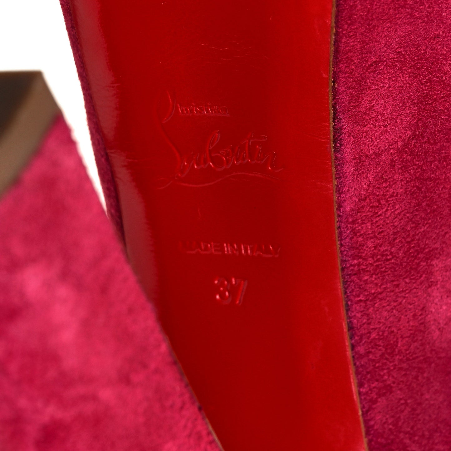 Suede Shameless 160 Peep Toe Heels 37 Pivoine