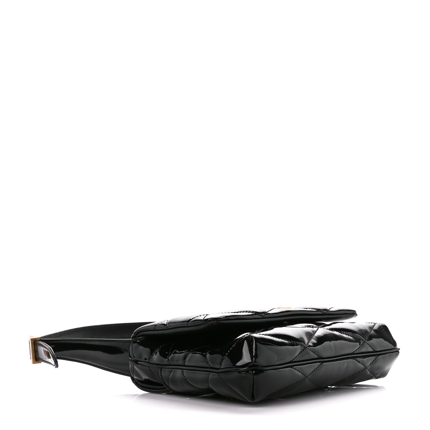 Saint Laurent Patent Quilted Le 57 Diamond Shoulder Bag Black 4 of 10