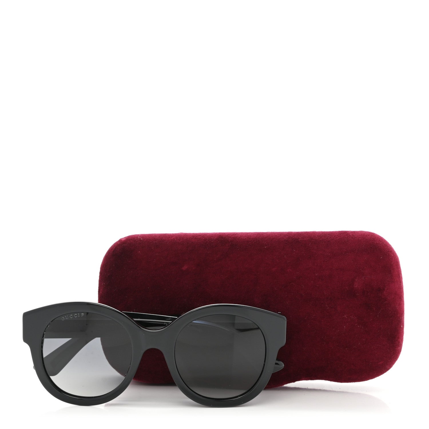 Gucci Round Frame Star Sunglasses GG0208S Black 9 of 9