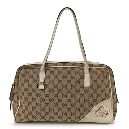 Gucci Monogram Medium New Britt Boston Off White 1 of 12