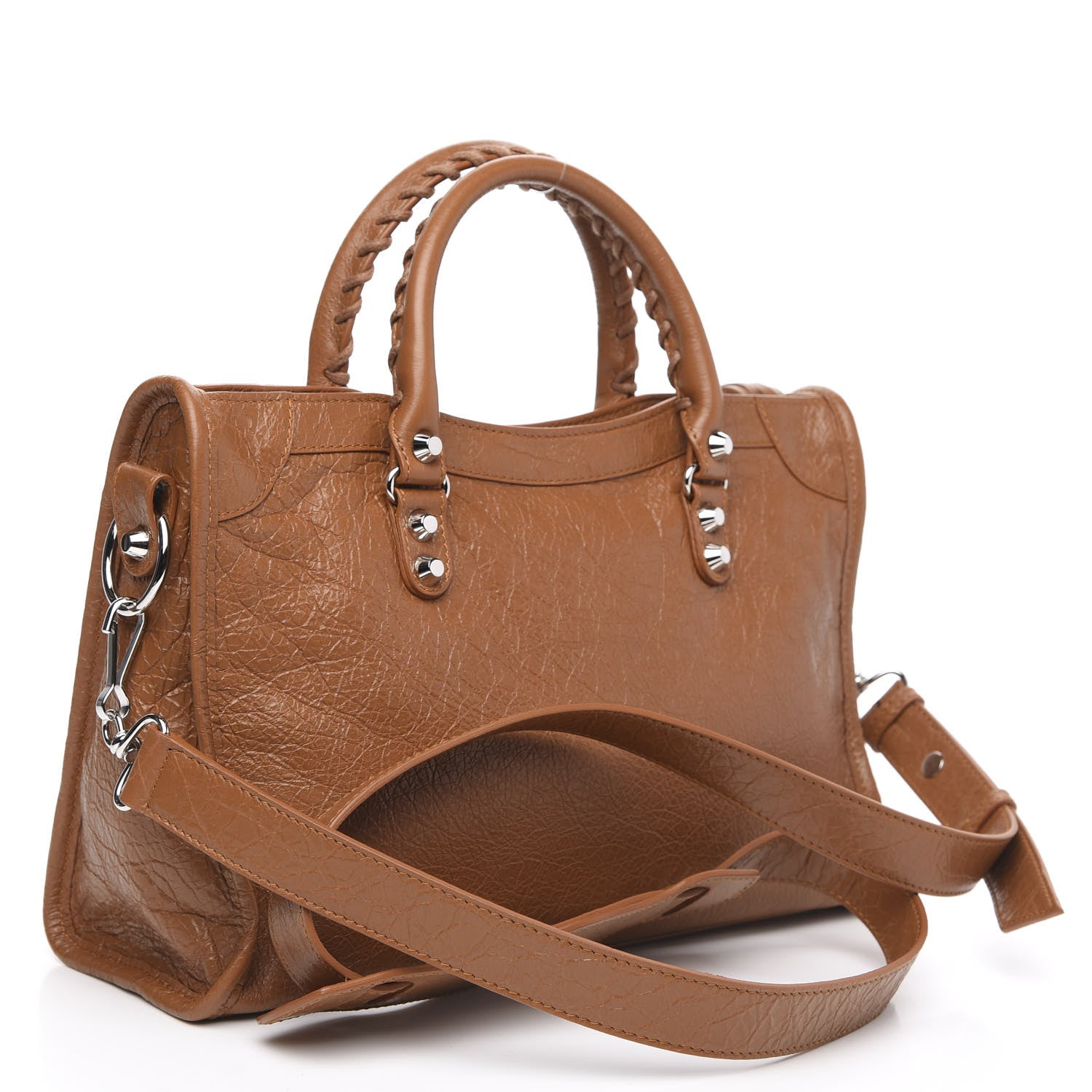 Balenciaga Agneau Classic Silver Hardware S City Camel 3 of 8