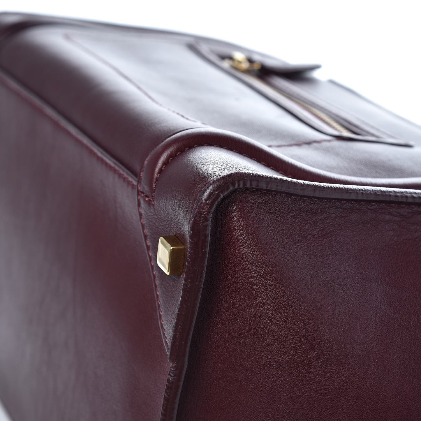 Smooth Calfskin Mini Luggage Burgundy