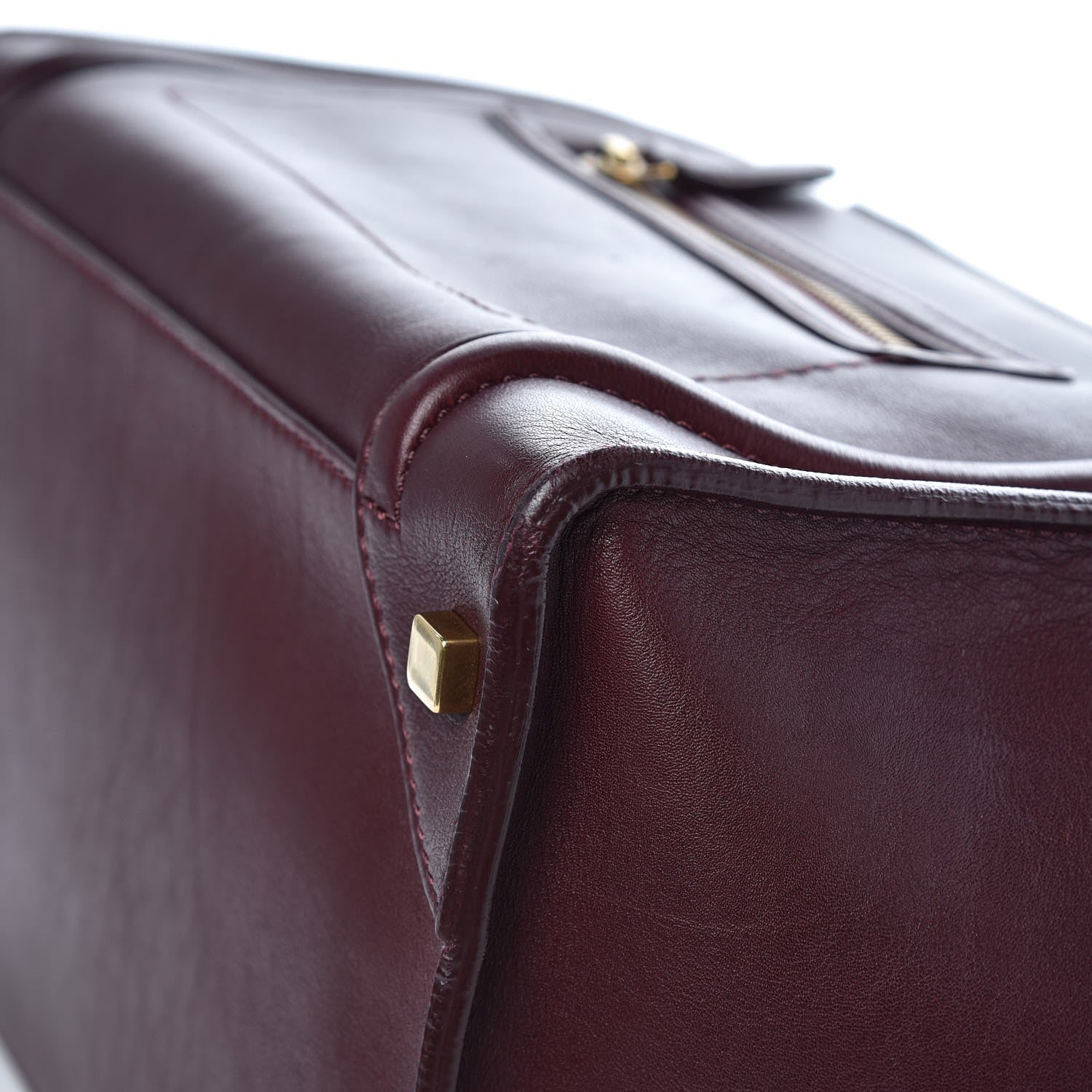 Celine Smooth Calfskin Mini Luggage Burgundy 10 of 11