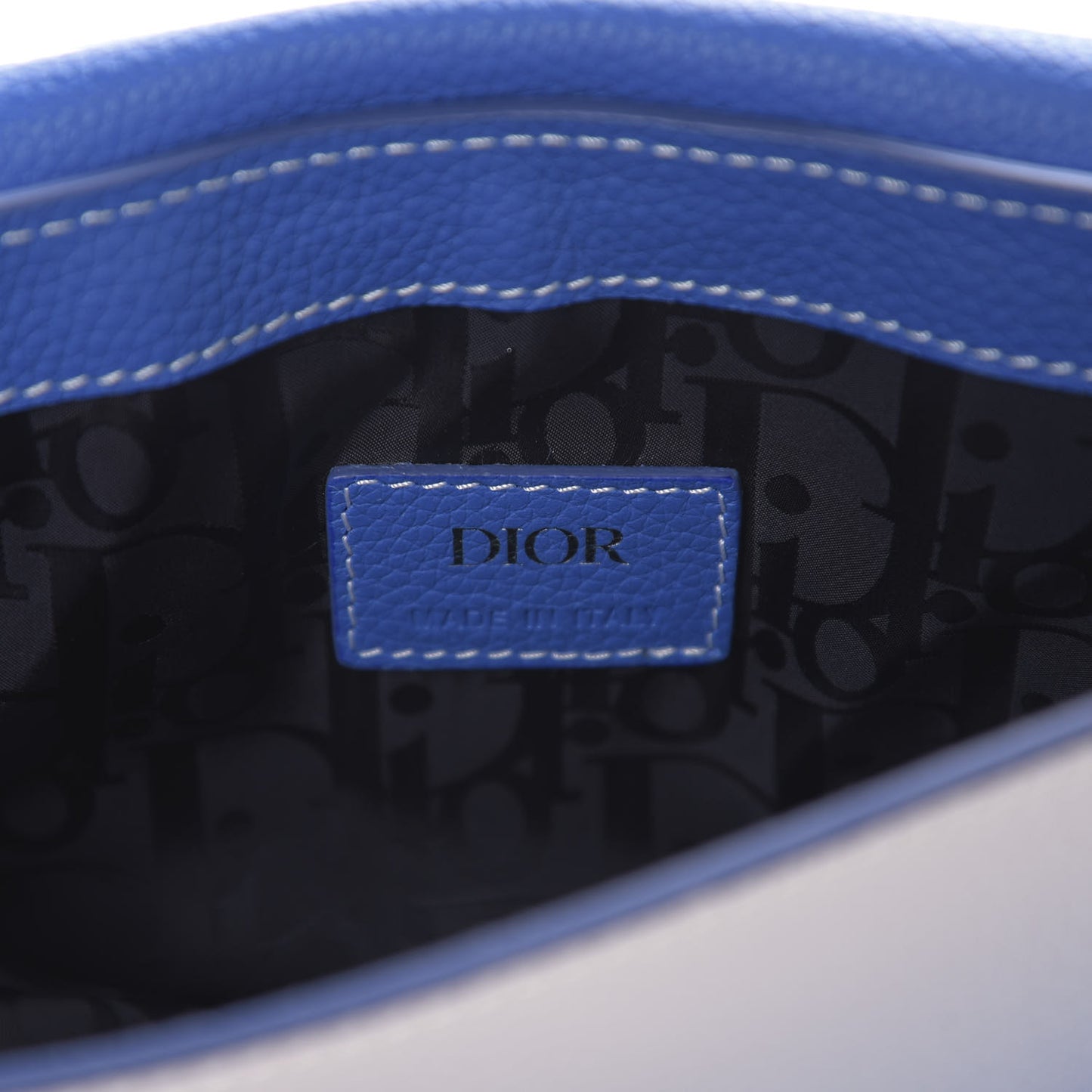 X KAWS Grained Calfskin Saddle Pouch