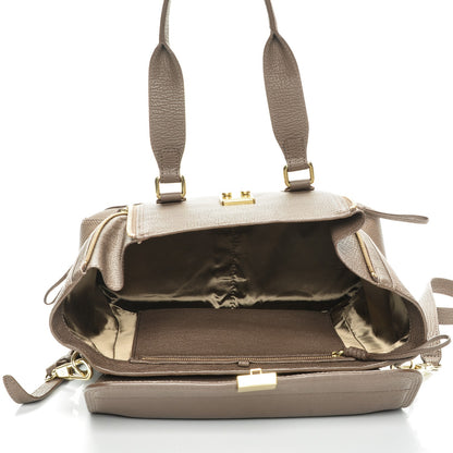 3.1 Phillip Lim 3.1 Textured Calfskin Medium Pashli Satchel Taupe 5 of 8