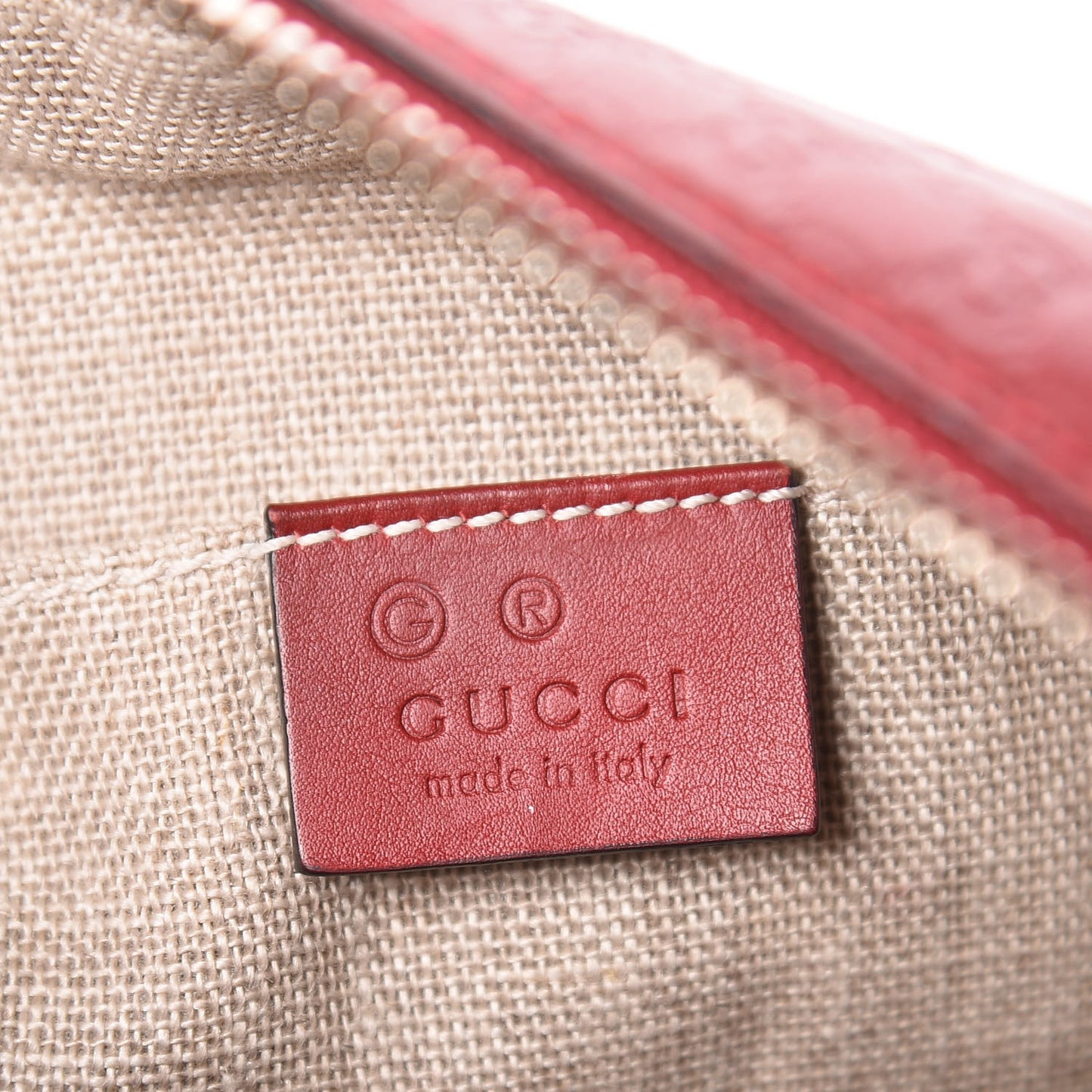 Microguccissima Mini Bree Messenger Bag Red