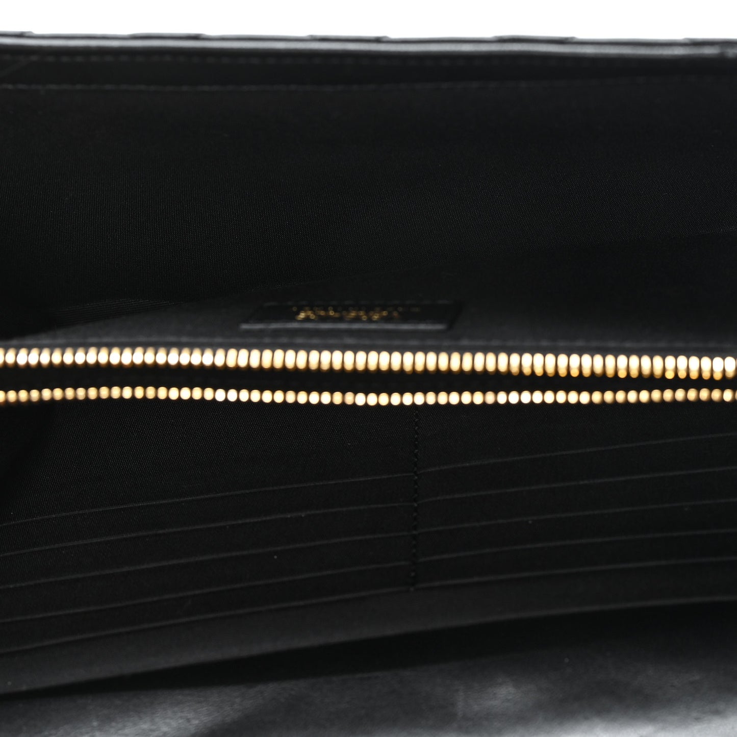 Lambskin Quilted Medusa Wallet On Chain Crossbody Black