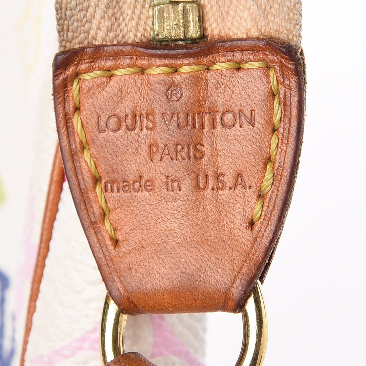 Monogram Multicolor Pochette Accessories White