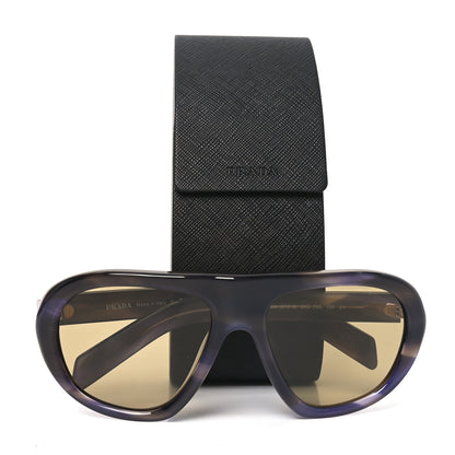 Prada Acetate Sunglasses SPR C05S Striped Laguma 7 of 7
