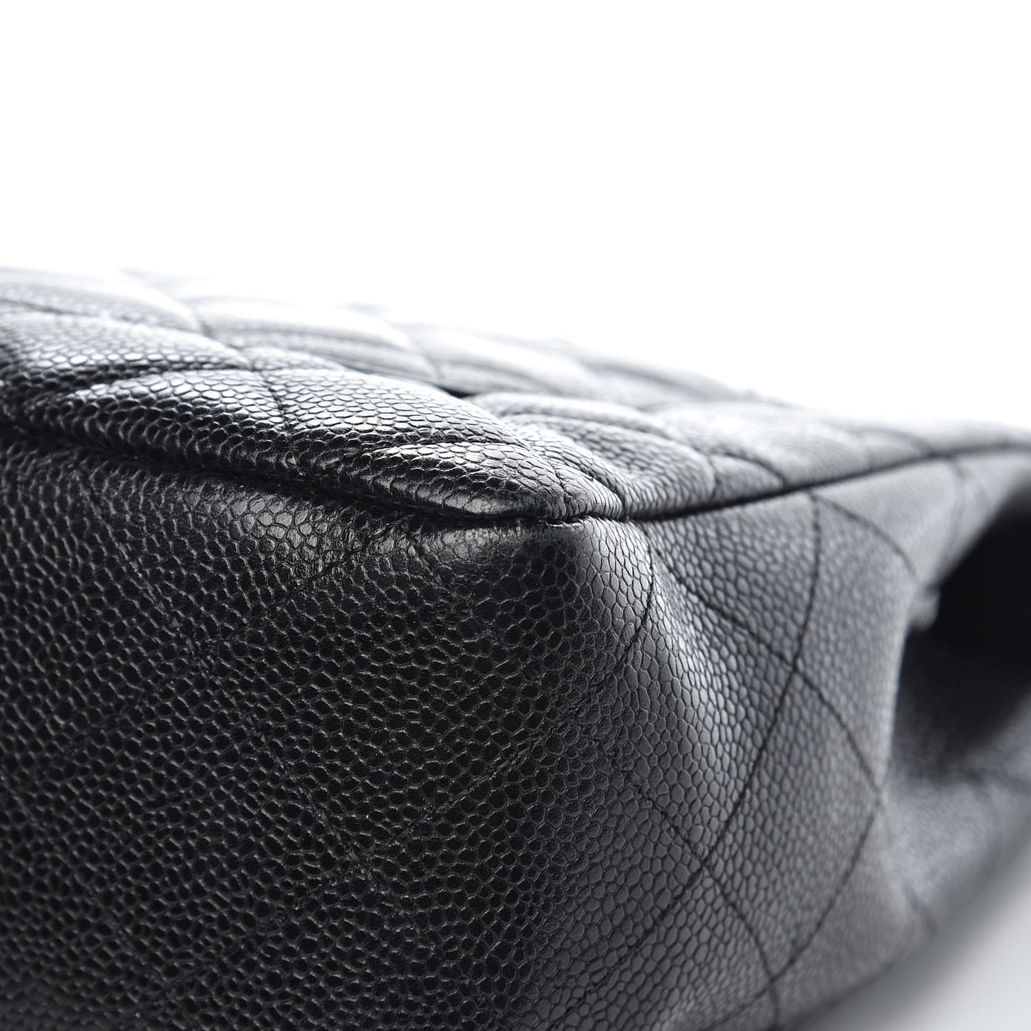 Caviar Quilted Jumbo Single Flap Black
