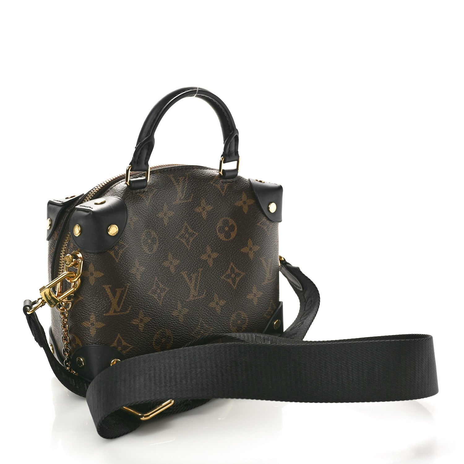 Louis Vuitton Monogram Petite Malle Souple Black 3 of 9