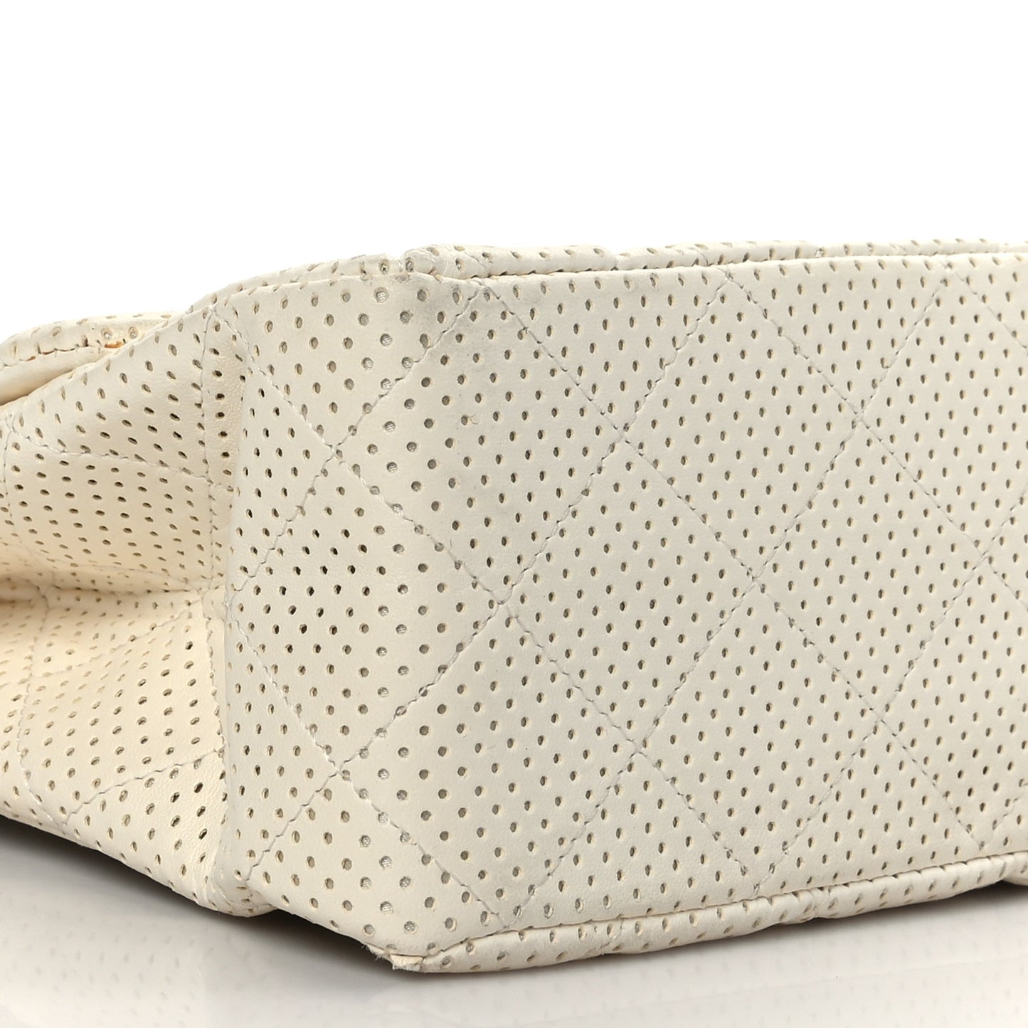 Lambskin Perforated Jumbo Single Flap White