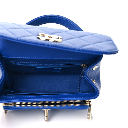 Chanel Caviar Quilted Small Business Affinity Flap Dark Blue 5 of 10