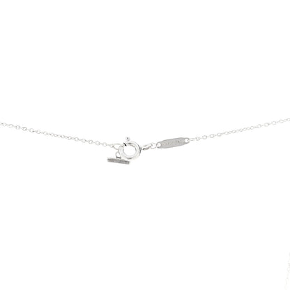Tiffany Sterling Silver Large T Smile Pendant Necklace 4 of 6
