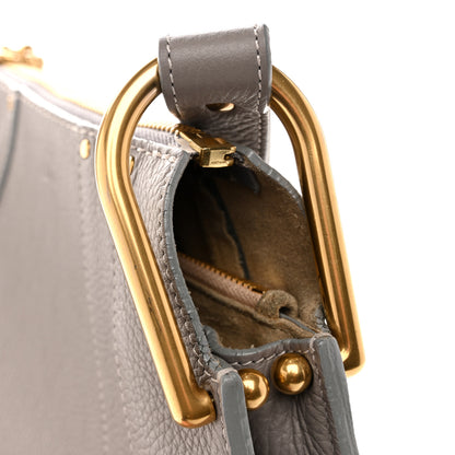 Chloe Grained Calfskin Small Hayley Hobo Cashmere Grey 13 of 15