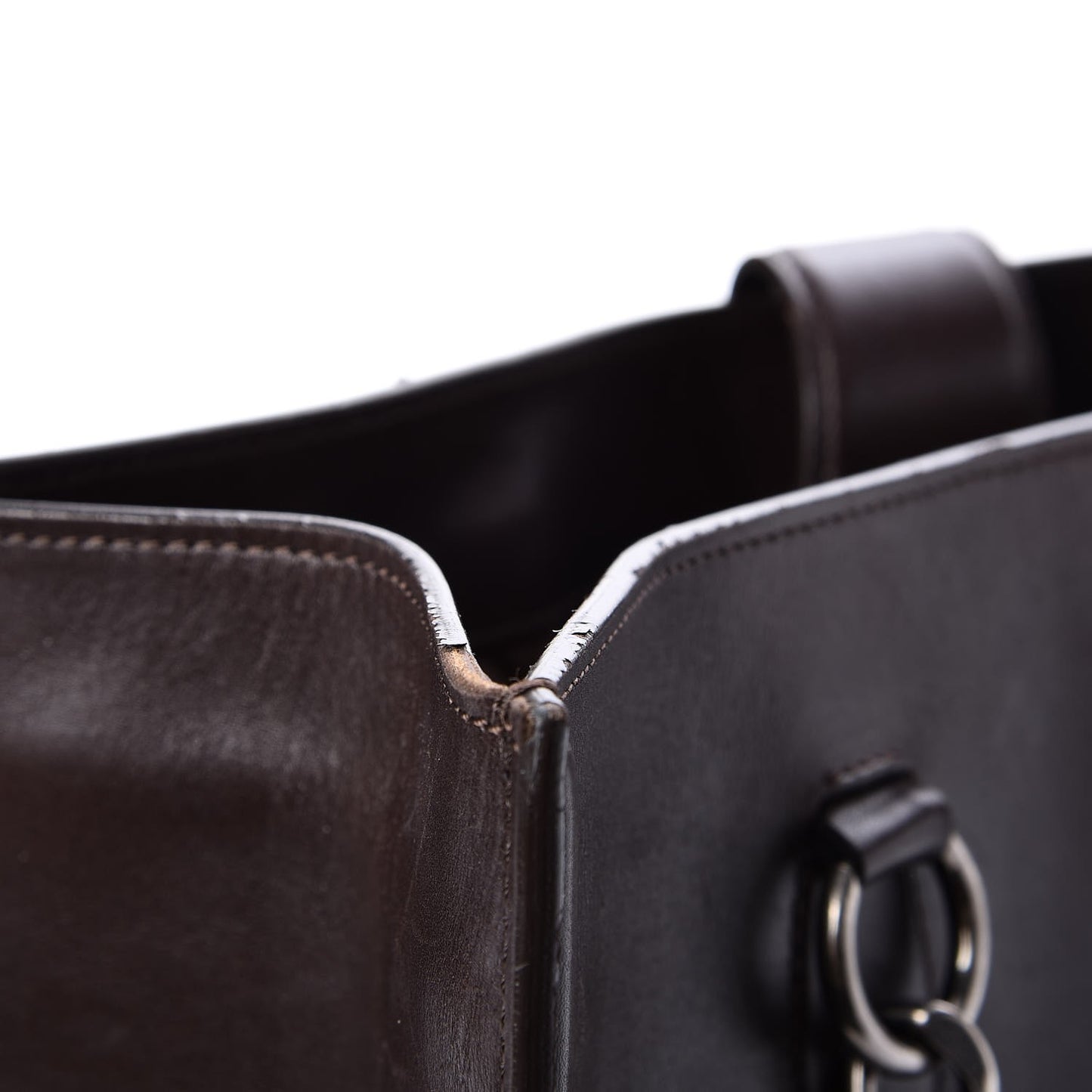 Smooth Calfskin Country Ride Tote Brown