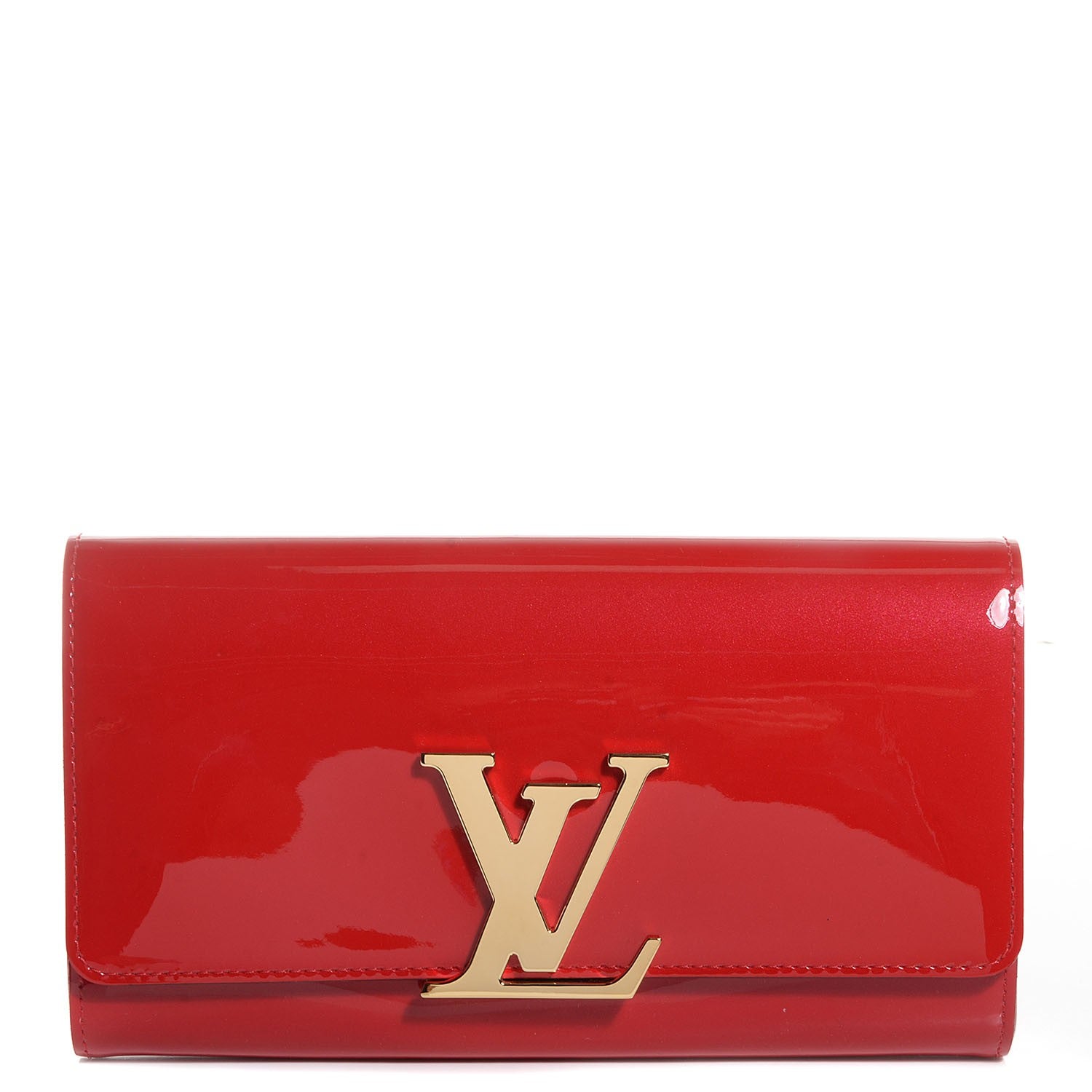 Louis Vuitton Patent Louise Clutch Pomme D'Amour 1 of 10