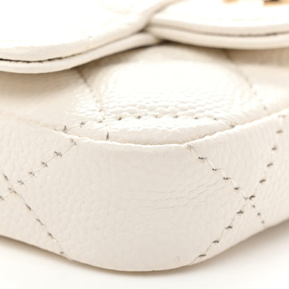 Chanel Caviar Quilted Belt Bag White 10 of 11