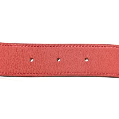 Hermes Swift Epsom 32mm H Belt 90 Rouge Casaque Gold 4 of 7