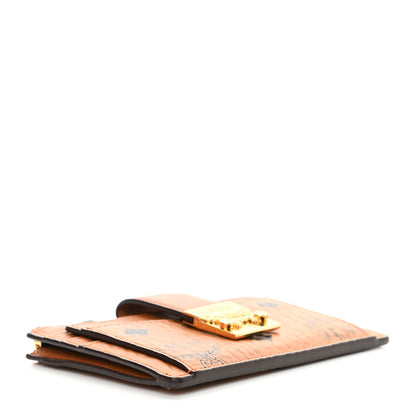 MCM Visetos Patricia Card Case Cognac 4 of 9