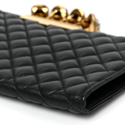 Alexander McQueen Nappa Quilted Knuckle Flat Clutch Black 8 of 8