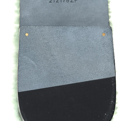 Hermes Woolskin Oran Sandals 38 Vert D'Eau 9 of 12